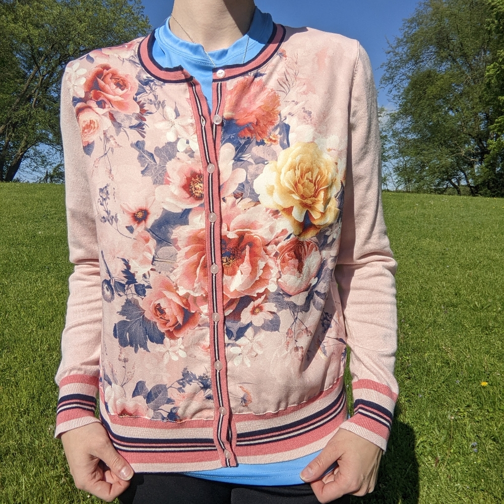 Floral cardigan